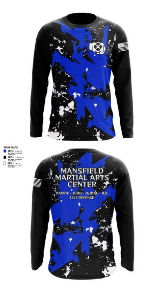 Long Sleeve Rash Guard Shirt, Mansfield Martial Arts Center, , Teamtime, Team time, sublimation, custom sports apparel, team uniforms, spirit wear, spiritwear, sports uniforms, custom shirts, team store, custom team store, fundraiser sports, apparel fundraiser