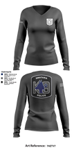 Swatara K9 68594895 Women's Long Sleeve V-neck Shirt - 2