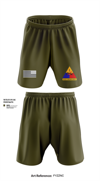Athletic Shorts With Pockets, 1-35 Conquerors, Army, Teamtime, Team time, sublimation, custom sports apparel, team uniforms, spirit wear, spiritwear, sports uniforms, custom shirts, team store, custom team store, fundraiser sports, apparel fundraiser