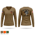 8 SOS Women's Long Sleeve V-neck Shirt - 1