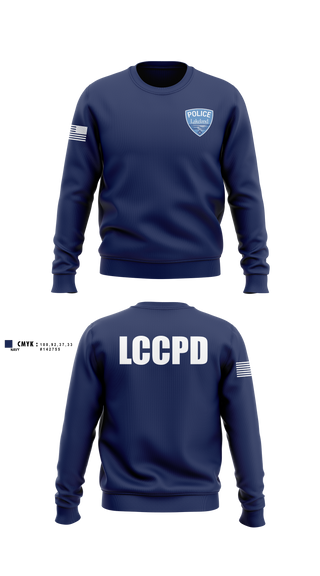Crew Neck Sweatshirt, Lakeland Community College Police Department, Police, Teamtime, Team time, sublimation, custom sports apparel, team uniforms, spirit wear, spiritwear, sports uniforms, custom shirts, team store, custom team store, fundraiser sports, apparel fundraiser