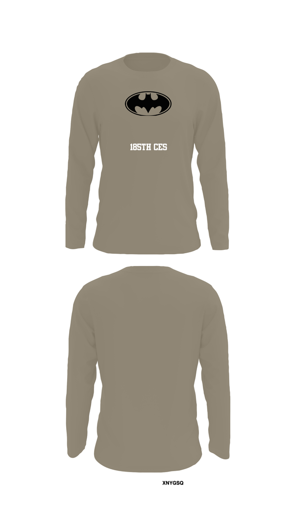Long Sleeve Performance Shirt, 185th CES, Navy, Teamtime, Team time, sublimation, custom sports apparel, team uniforms, spirit wear, spiritwear, sports uniforms, custom shirts, team store, custom team store, fundraiser sports, apparel fundraiser