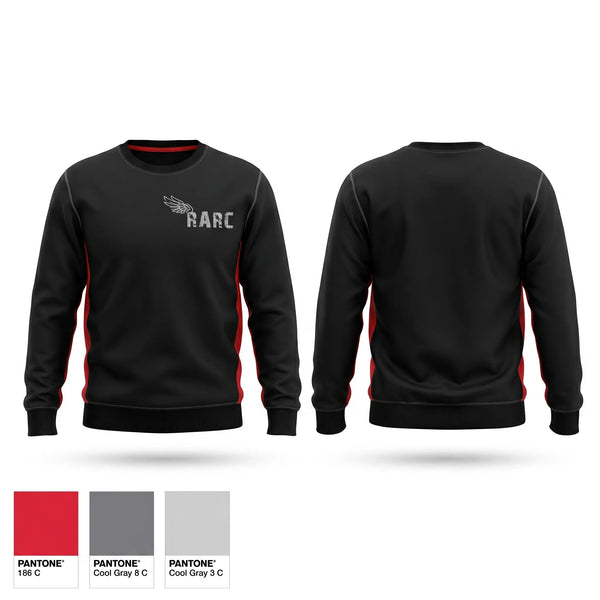Crew Neck Sweatshirt, Racine Area Running Club, Spirit Store, Teamtime, Team time, sublimation, custom sports apparel, team uniforms, spirit wear, spiritwear, sports uniforms, custom shirts, team store, custom team store, fundraiser sports, apparel fundraiser