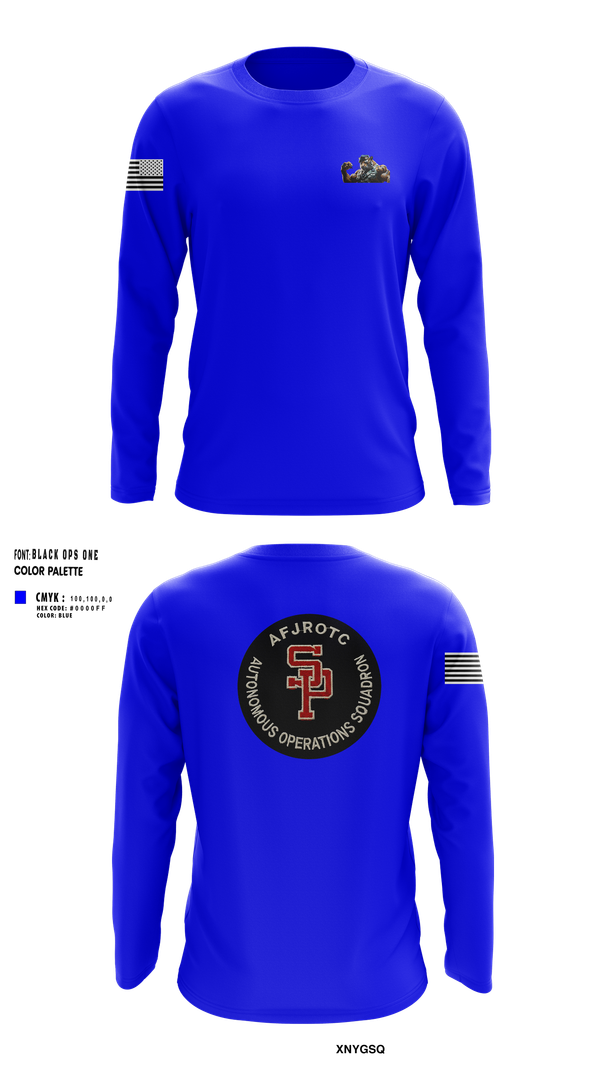Long Sleeve Performance Shirt, AFJROTC MS-081 DRONE TEAM, , Teamtime, Team time, sublimation, custom sports apparel, team uniforms, spirit wear, spiritwear, sports uniforms, custom shirts, team store, custom team store, fundraiser sports, apparel fundraiser