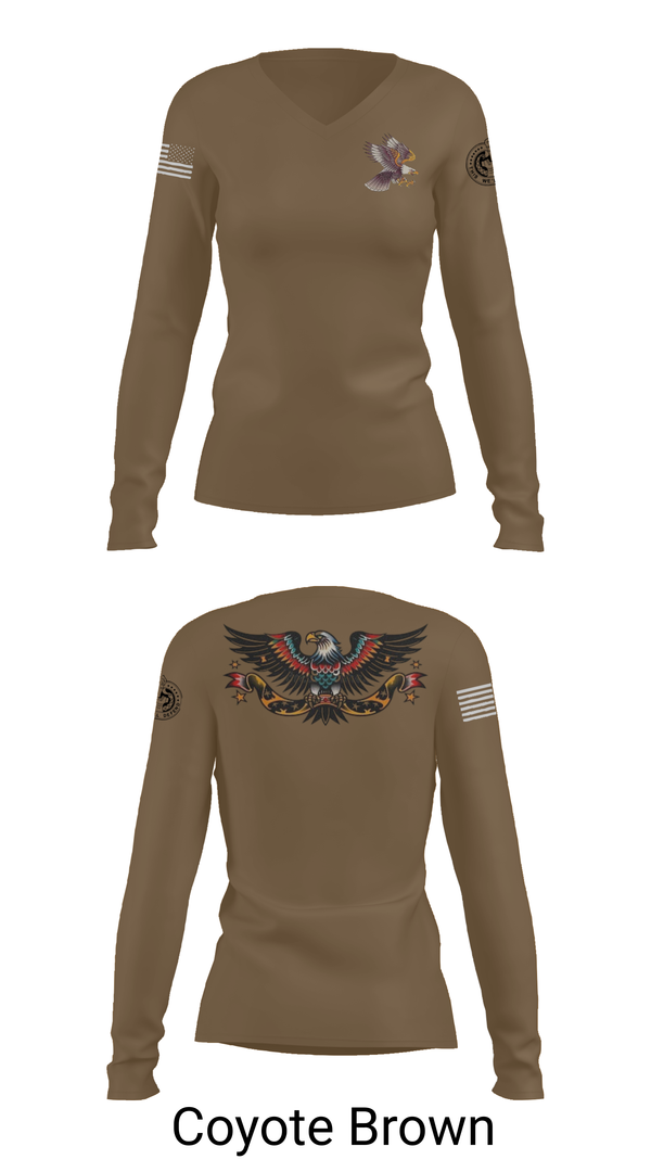 Womens Long Sleeve Vneck Shirt, ECHO, , Teamtime, Team time, sublimation, custom sports apparel, team uniforms, spirit wear, spiritwear, sports uniforms, custom shirts, team store, custom team store, fundraiser sports, apparel fundraiser