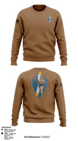 Crew Neck Sweatshirt, B Co. 1/114th polo, Army, Teamtime, Team time, sublimation, custom sports apparel, team uniforms, spirit wear, spiritwear, sports uniforms, custom shirts, team store, custom team store, fundraiser sports, apparel fundraiser