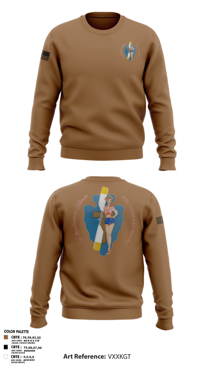 B Co. 1/114th polo Crew Neck Sweatshirt - 1