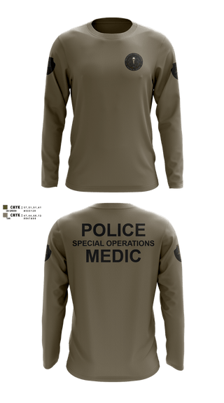 Long Sleeve Performance Shirt, Muscogee Nation Police Tactical Medical team, Police, Teamtime, Team time, sublimation, custom sports apparel, team uniforms, spirit wear, spiritwear, sports uniforms, custom shirts, team store, custom team store, fundraiser sports, apparel fundraiser