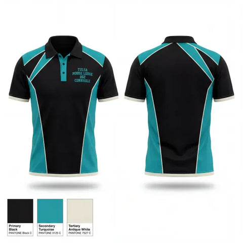 Short Sleeve Performance Polo, Tulsa Moose Lodge #862 Cornhole, Spirit Store, Teamtime, Team time, sublimation, custom sports apparel, team uniforms, spirit wear, spiritwear, sports uniforms, custom shirts, team store, custom team store, fundraiser sports, apparel fundraiser
