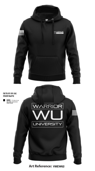 Hoodie, Warrior University, , Teamtime, Team time, sublimation, custom sports apparel, team uniforms, spirit wear, spiritwear, sports uniforms, custom shirts, team store, custom team store, fundraiser sports, apparel fundraiser