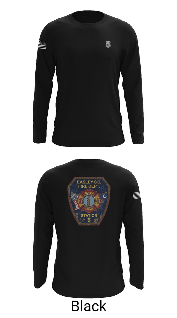 Long Sleeve Performance Shirt, Easley Fire Department, Fire Department, Teamtime, Team time, sublimation, custom sports apparel, team uniforms, spirit wear, spiritwear, sports uniforms, custom shirts, team store, custom team store, fundraiser sports, apparel fundraiser