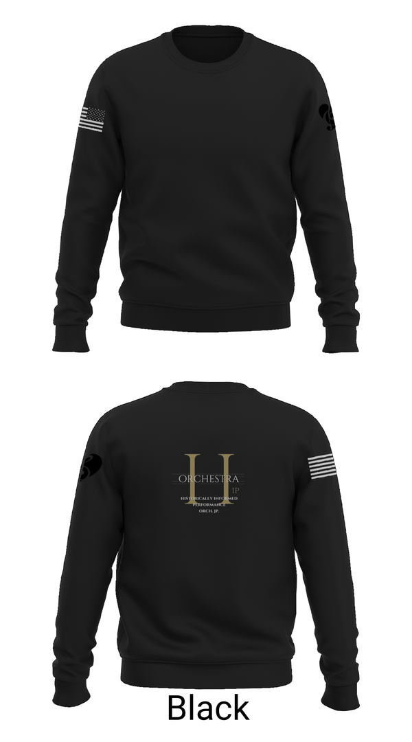 Crew Neck Sweatshirt, HIP Orchestra Japan, , Teamtime, Team time, sublimation, custom sports apparel, team uniforms, spirit wear, spiritwear, sports uniforms, custom shirts, team store, custom team store, fundraiser sports, apparel fundraiser