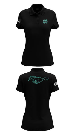 Womens Short Sleeve Performance Polo, North Oldham Mustangs, Baseball, Teamtime, Team time, sublimation, custom sports apparel, team uniforms, spirit wear, spiritwear, sports uniforms, custom shirts, team store, custom team store, fundraiser sports, apparel fundraiser
