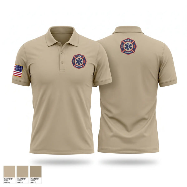 Short Sleeve Performance Polo, Dew VFD, Fire Department, Teamtime, Team time, sublimation, custom sports apparel, team uniforms, spirit wear, spiritwear, sports uniforms, custom shirts, team store, custom team store, fundraiser sports, apparel fundraiser