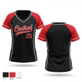 CGGLL 95428028 Women's Short Sleeve V-neck Shirt - 1