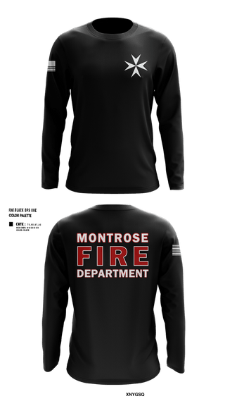 Long Sleeve Performance Shirt, MONTROSE FIRE DEPARTMENT, Fire Department, Teamtime, Team time, sublimation, custom sports apparel, team uniforms, spirit wear, spiritwear, sports uniforms, custom shirts, team store, custom team store, fundraiser sports, apparel fundraiser