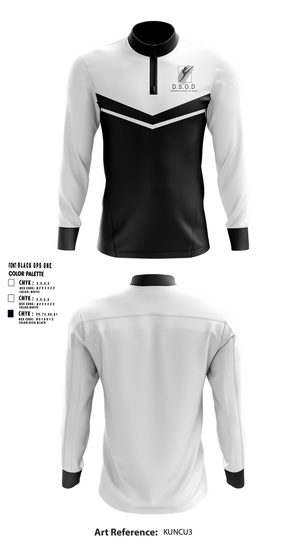 Quarter Zip Jacket, Deborah's School of Dance, , Teamtime, Team time, sublimation, custom sports apparel, team uniforms, spirit wear, spiritwear, sports uniforms, custom shirts, team store, custom team store, fundraiser sports, apparel fundraiser