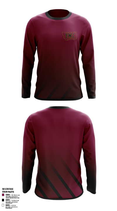 Billings wrestling club 97002410 Long Sleeve Performance Shirt 1