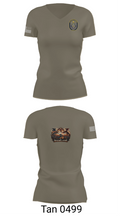 USS CAPE ST. GEORGE 53207398 Women's Short Sleeve V-neck Shirt - 65