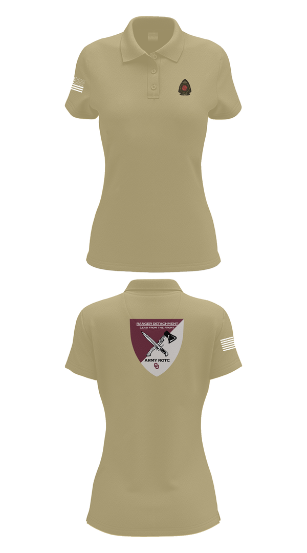 Womens Short Sleeve Performance Polo, FY 25-26 OU RC, Army, Teamtime, Team time, sublimation, custom sports apparel, team uniforms, spirit wear, spiritwear, sports uniforms, custom shirts, team store, custom team store, fundraiser sports, apparel fundraiser