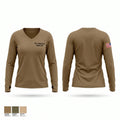 Uss Tennessee Radio DIV 84028719 Women's Long Sleeve V-neck Shirt - 1