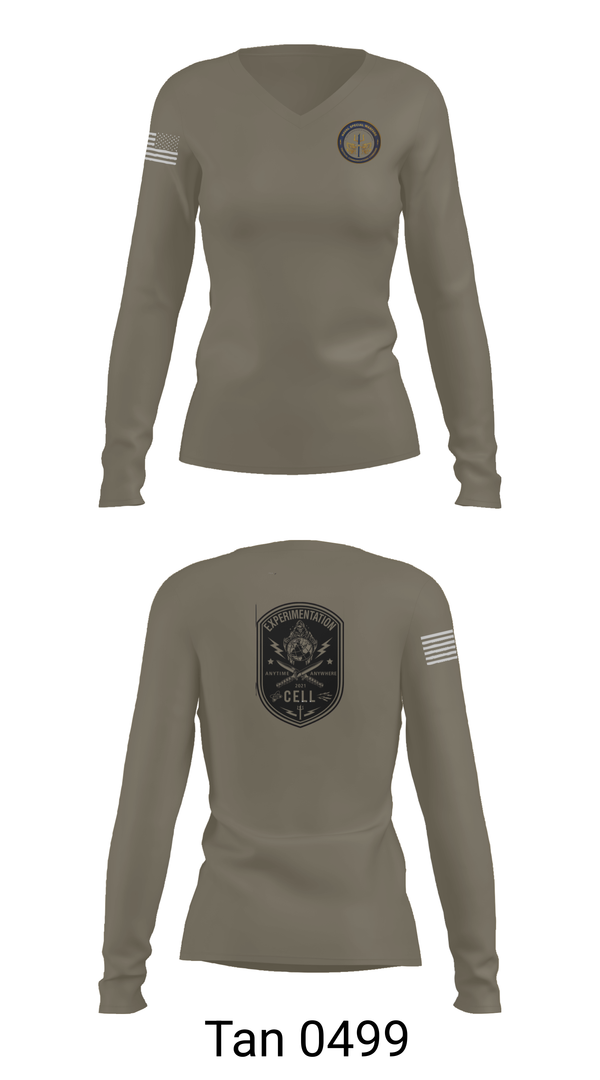 Womens Long Sleeve Vneck Shirt, TCC-1 experimentation, , Teamtime, Team time, sublimation, custom sports apparel, team uniforms, spirit wear, spiritwear, sports uniforms, custom shirts, team store, custom team store, fundraiser sports, apparel fundraiser