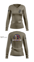 RSS Brocckton 43952195 Women's Long Sleeve V-neck Shirt - 2