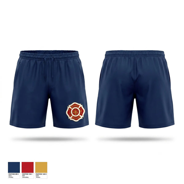 Athletic Shorts With Pockets, Newport Fire and EMS, Fire Department, Teamtime, Team time, sublimation, custom sports apparel, team uniforms, spirit wear, spiritwear, sports uniforms, custom shirts, team store, custom team store, fundraiser sports, apparel fundraiser