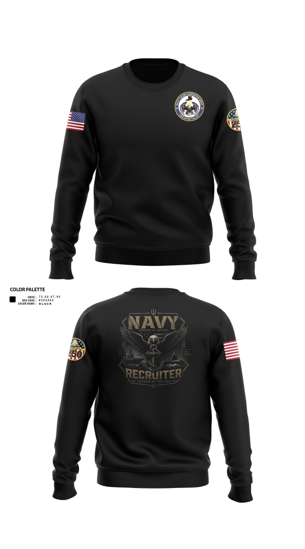 Crew Neck Sweatshirt, NRS CLARKSVILLE, Navy, Teamtime, Team time, sublimation, custom sports apparel, team uniforms, spirit wear, spiritwear, sports uniforms, custom shirts, team store, custom team store, fundraiser sports, apparel fundraiser