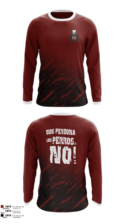 PERROS DEL MAL 12454683 Long Sleeve Performance Shirt 1