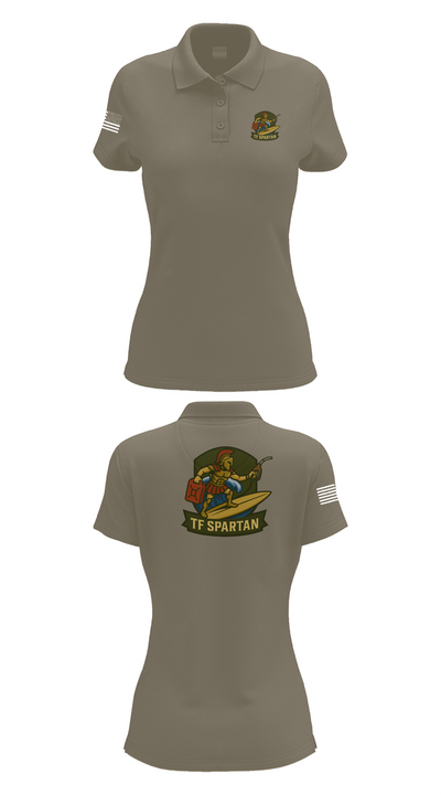 Task Force Spartan 82789422 Women's Short Sleeve Performance Polo  - 75