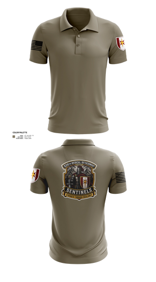 Short Sleeve Performance Polo, 528th MED DET COSC, Army, Teamtime, Team time, sublimation, custom sports apparel, team uniforms, spirit wear, spiritwear, sports uniforms, custom shirts, team store, custom team store, fundraiser sports, apparel fundraiser
