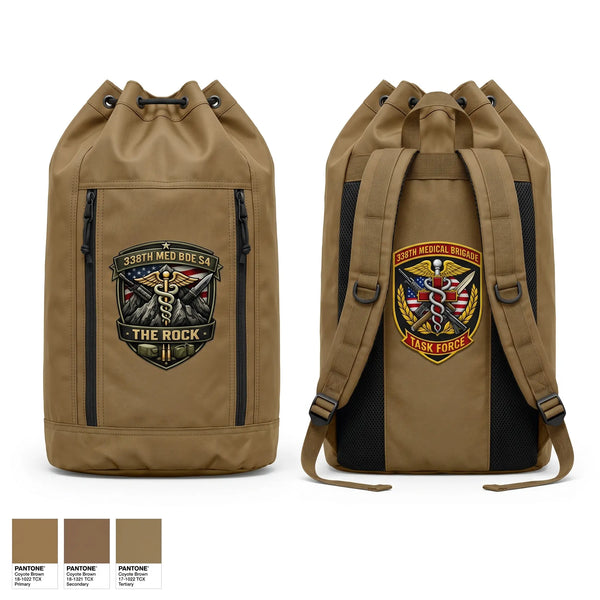 Gear Bag, 338th MED BDE, Army, Teamtime, Team time, sublimation, custom sports apparel, team uniforms, spirit wear, spiritwear, sports uniforms, custom shirts, team store, custom team store, fundraiser sports, apparel fundraiser