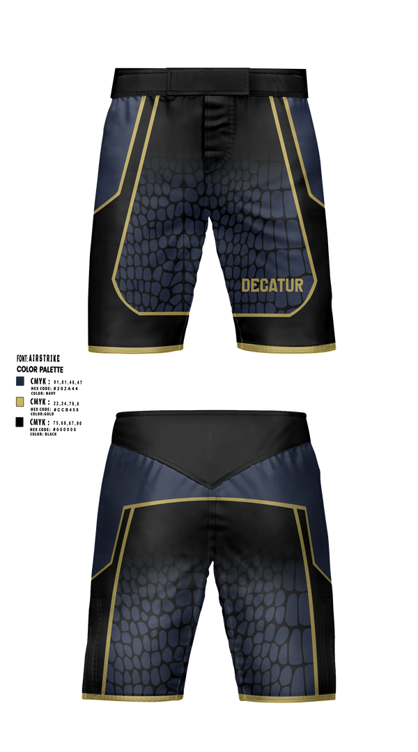 Fight Shorts, Decator, , Teamtime, Team time, sublimation, custom sports apparel, team uniforms, spirit wear, spiritwear, sports uniforms, custom shirts, team store, custom team store, fundraiser sports, apparel fundraiser