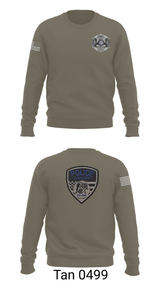 Crew Neck Sweatshirt, Dewey Police Department, , Teamtime, Team time, sublimation, custom sports apparel, team uniforms, spirit wear, spiritwear, sports uniforms, custom shirts, team store, custom team store, fundraiser sports, apparel fundraiser