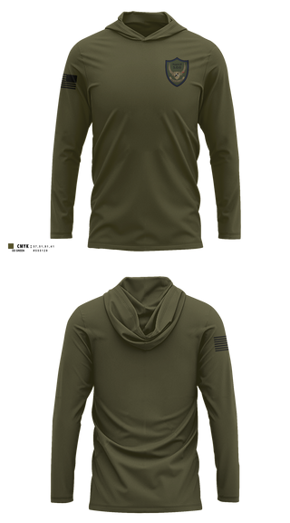 Long Sleeve Hooded Sun Shirt, Region 8 S.O.G., Police, Teamtime, Team time, sublimation, custom sports apparel, team uniforms, spirit wear, spiritwear, sports uniforms, custom shirts, team store, custom team store, fundraiser sports, apparel fundraiser
