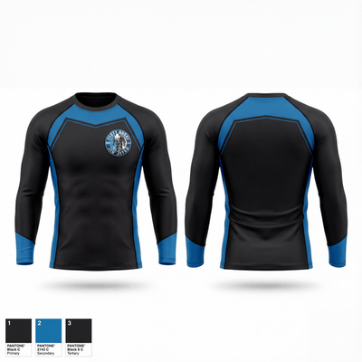 Scott Audas Jiu Jitsu 35907331 Long Sleeve Rash Guard Shirt - 1