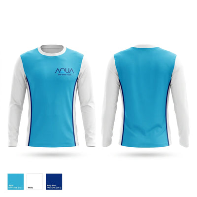 Aqua the Swim Team Long Sleeve Performance Shirt - 1