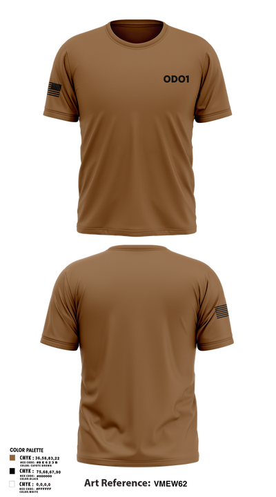 ODO1 96480640 Short Sleeve Performance Shirt - 1