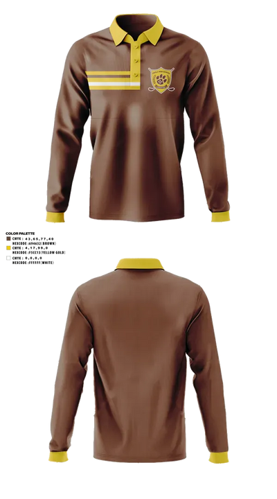 Cibola High School Golf 48815551 Long Sleeve Performance Polo - 46