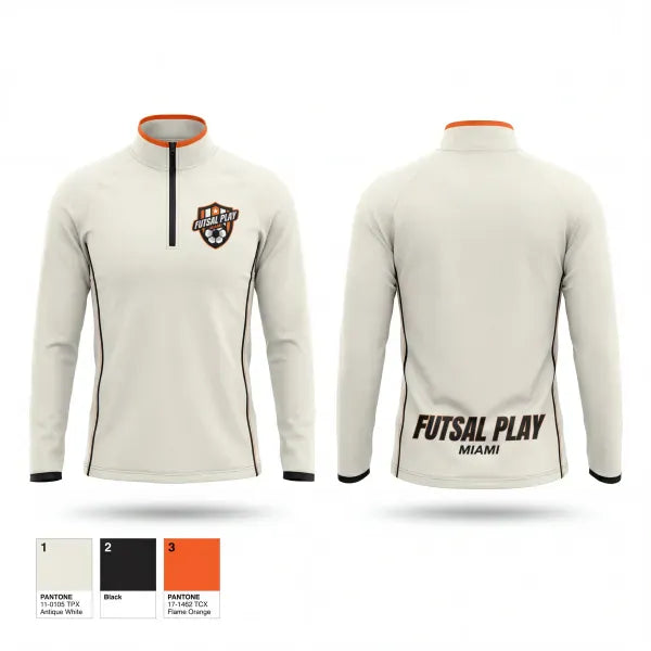 Quarter Zip Jacket, FUTSAL PLAY, Men's Soccer, Teamtime, Team time, sublimation, custom sports apparel, team uniforms, spirit wear, spiritwear, sports uniforms, custom shirts, team store, custom team store, fundraiser sports, apparel fundraiser