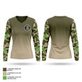 Backs Women's Long Sleeve V-neck Shirt - 1