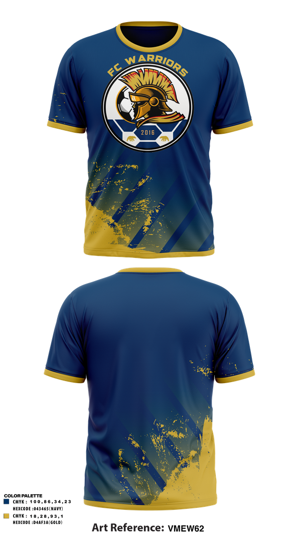 Short Sleeve Performance Shirt, FC Warriors, Men's Soccer, Teamtime, Team time, sublimation, custom sports apparel, team uniforms, spirit wear, spiritwear, sports uniforms, custom shirts, team store, custom team store, fundraiser sports, apparel fundraiser