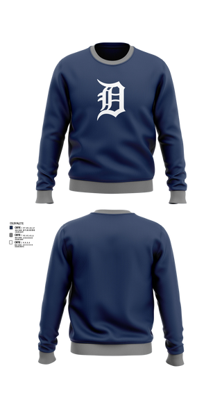 Crew Neck Sweatshirt, Tigers, Baseball, Teamtime, Team time, sublimation, custom sports apparel, team uniforms, spirit wear, spiritwear, sports uniforms, custom shirts, team store, custom team store, fundraiser sports, apparel fundraiser