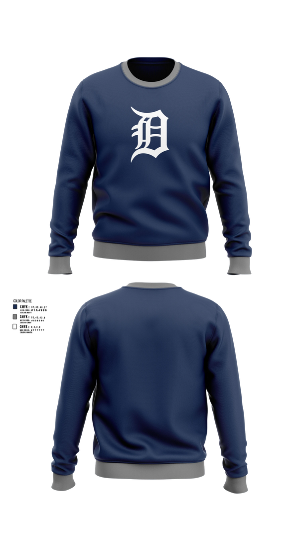 Crew Neck Sweatshirt, Tigers, Baseball, Teamtime, Team time, sublimation, custom sports apparel, team uniforms, spirit wear, spiritwear, sports uniforms, custom shirts, team store, custom team store, fundraiser sports, apparel fundraiser