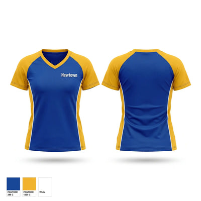Newtown Women's Short Sleeve V-neck Shirt - 1