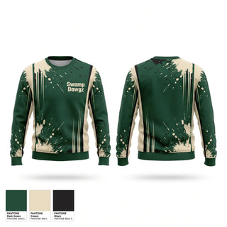 Crew Neck Sweatshirt, Swamp Dawgz, Baseball, Teamtime, Team time, sublimation, custom sports apparel, team uniforms, spirit wear, spiritwear, sports uniforms, custom shirts, team store, custom team store, fundraiser sports, apparel fundraiser