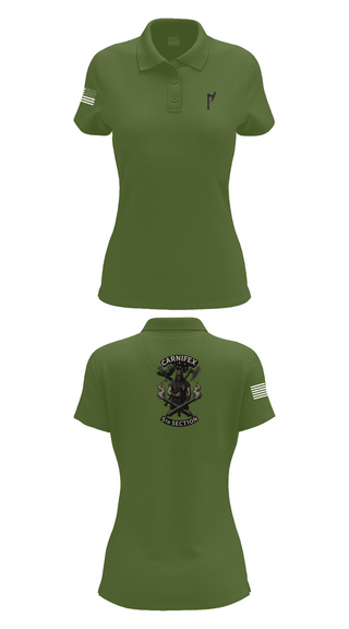 Womens Short Sleeve Performance Polo, 2-8 FA, C BTRY, , Teamtime, Team time, sublimation, custom sports apparel, team uniforms, spirit wear, spiritwear, sports uniforms, custom shirts, team store, custom team store, fundraiser sports, apparel fundraiser