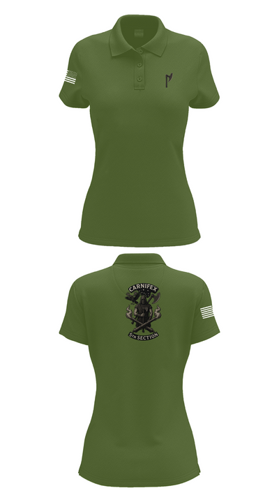 2-8 FA, C BTRY 92063825 Women's Short Sleeve Performance Polo  - 55