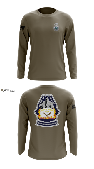 Long Sleeve Performance Shirt, Asheville Fire Marshal’s Office, Fire Department, Teamtime, Team time, sublimation, custom sports apparel, team uniforms, spirit wear, spiritwear, sports uniforms, custom shirts, team store, custom team store, fundraiser sports, apparel fundraiser